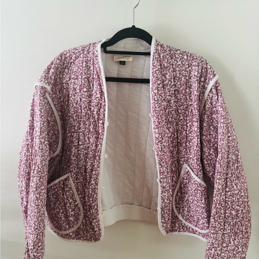 Universal Thread White Quilted Jacket - image 1